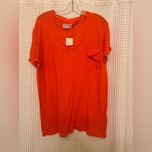 We The Free Bright Orange Short Sleeve Tee